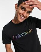 Calvin Klein Pride Crew T-shirt In Black