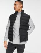 Topman Considered Liner Vest In Black