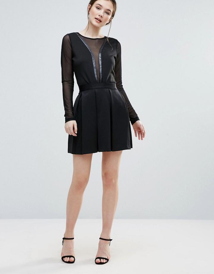 Amy Lynn Skater Skirt - Black