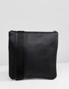 Emporio Armani Side Logo Flight Bag In Black - Black