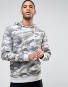 Only & Sons Hoodie With Drop Shoulder In Camo - Gray