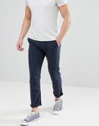Selected Homme Linen Pants In Tapered Fit - Navy