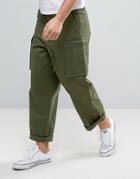 Dr Denim Vincent Chino Loose Fit Cargo Pocket - Green