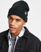 Boardmans Ribbed Knitted Beanie With Turn Up Cuff In Black