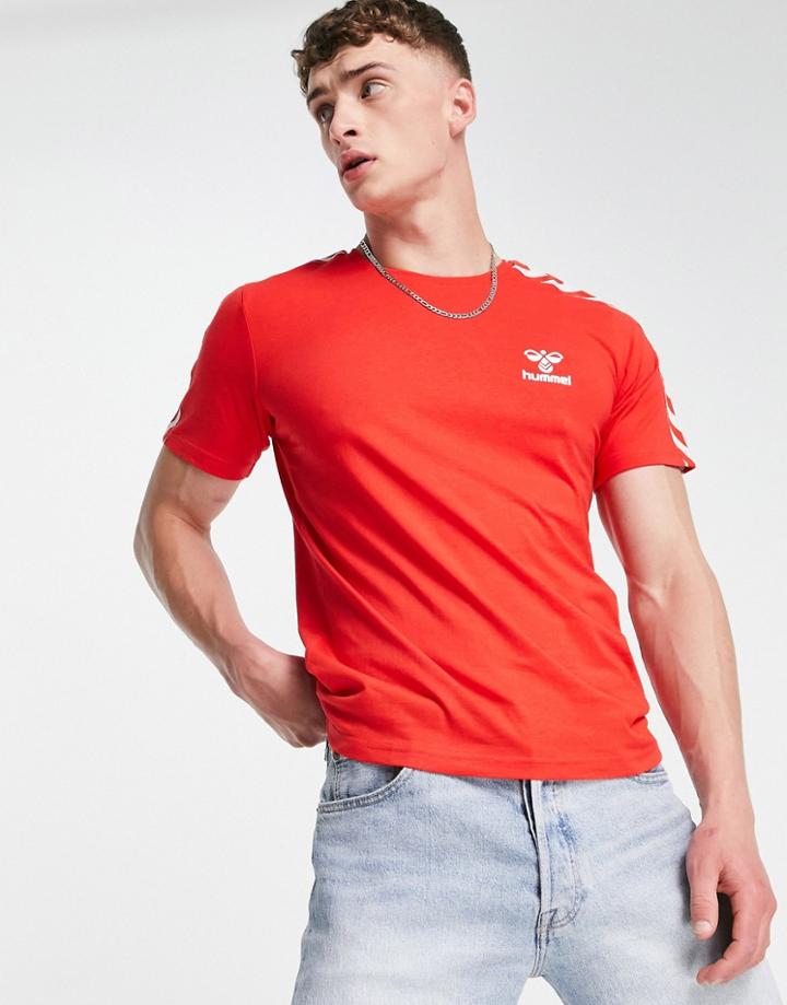 Hummel Classic Chevron Tee In Red