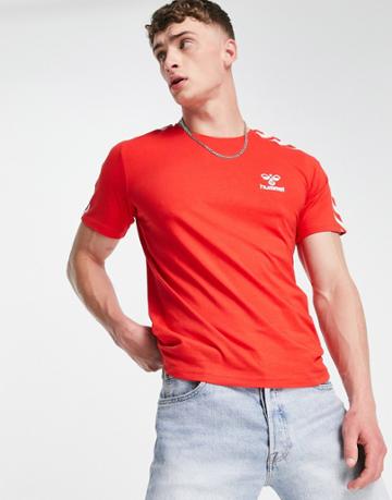 Hummel Classic Chevron Tee In Red