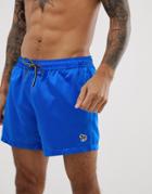 Ps Paul Smith Zebra Logo Swim Short In Colbalt