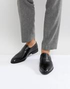 Hugo Appeal Printed Geo Leather Loafers In Black - Black