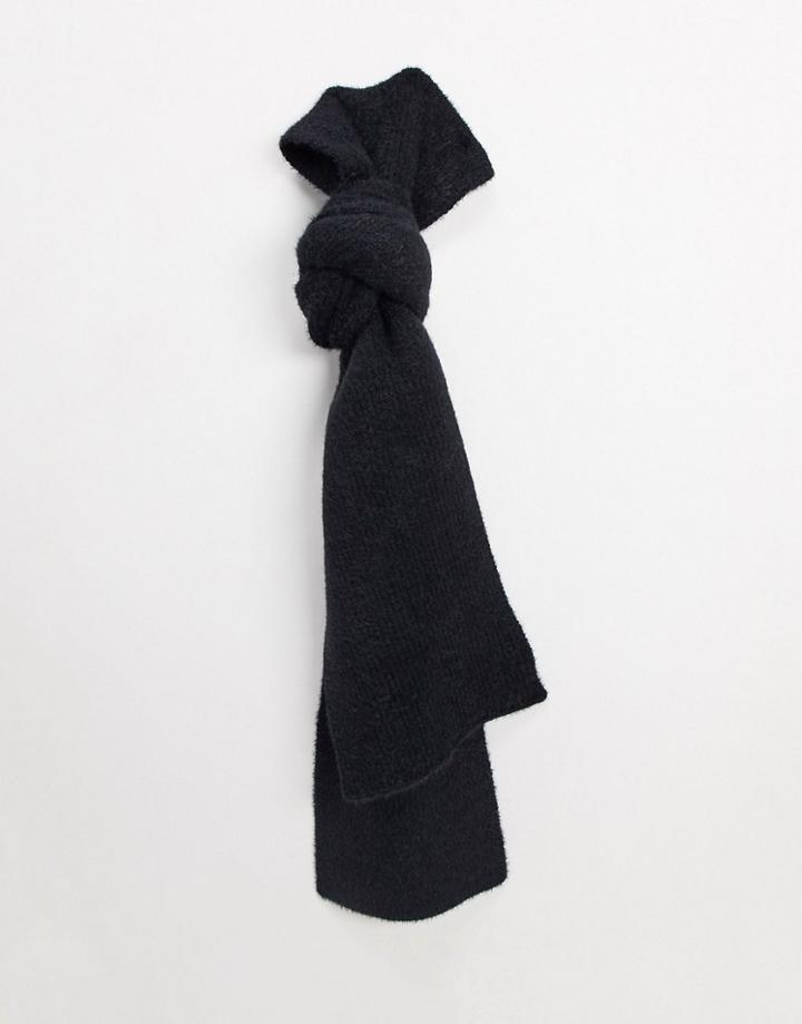 Boardmans Zola Sponge Knit Scarf In Black
