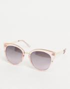 French Connection Cat Eye Sunglasses-pink