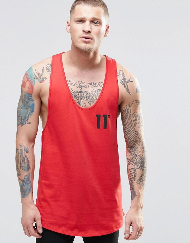 11 Degrees Logo Vest - Red