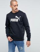 Puma Logo Crew Sweatshirt In Black 83185901 - Black