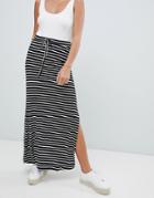 Vila Stripe Jersey Maxi Skirt - Multi