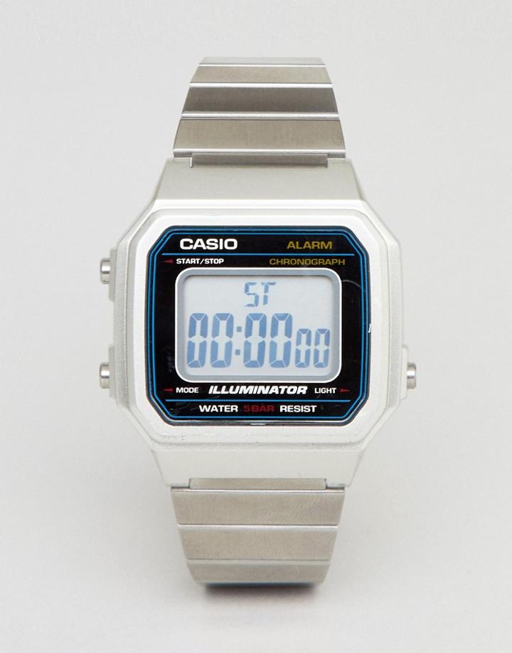 Casio B650wc Digital Bracelet Watch In Silver - Silver