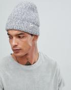 Wood Wood Henry Ribbed Beanie In Gray - Gray
