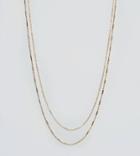 Designb Double Chain Necklace In Gold Exclusive To Asos - Gold