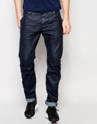 G-star Jeans Arc Zip 3d Slim Fit Stretch Dark Aged Black Overdye - Dk Aged
