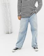 Cheap Monday Relaxed Fit Jeans In Light Blue - Black