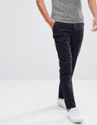 Selected Homme Tapered Fleck Pants In Wool Mix - Navy
