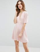 Asos Kimono Mini Dress - Pink