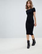 Allsaints Bardot Bodycon Dress - Black