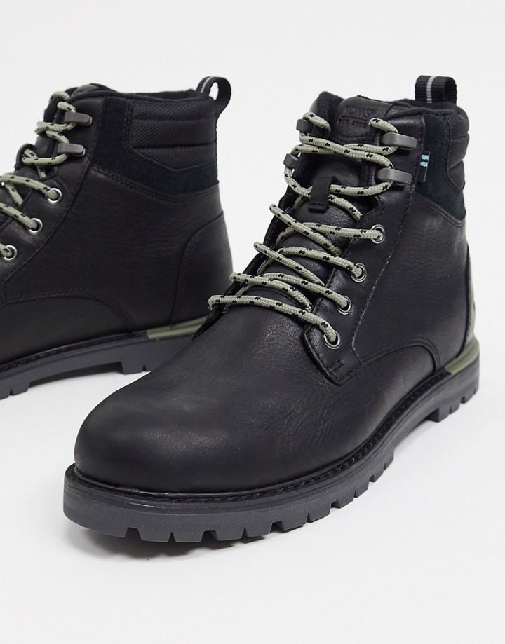 Toms Waterproof Ashland 2.0 Hiker Boots In Black