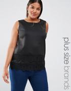 Lovedrobe Sleeveless Lace Top - Black