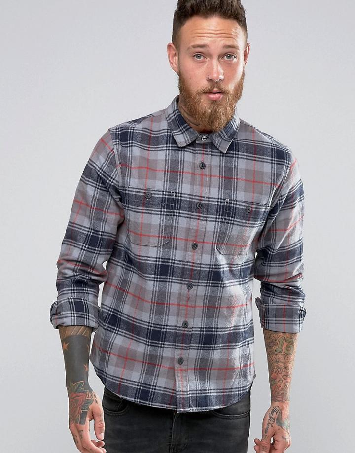 Edwin Check Labour Shirt - Gray
