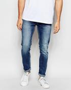 Jack & Jones Light Wash Skinny Jeans - Light Blue