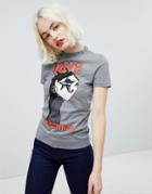 Love Moschino Rock N Roll Studded T-shirt - Gray