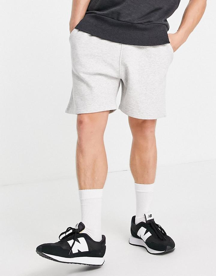 Weekday Standard Jersey Shorts In Gray Melange-grey