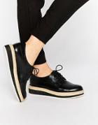 Pull & Bear Platform Brogues - Black