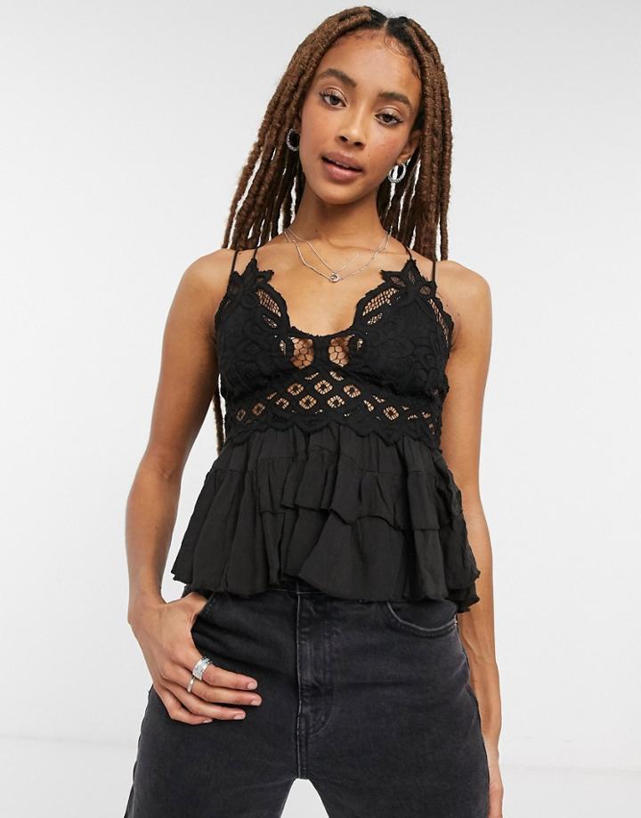 Free People Adella Cami Top In Black