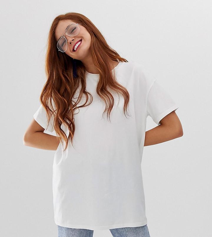 Stradivarius Oversized T Shirt In White