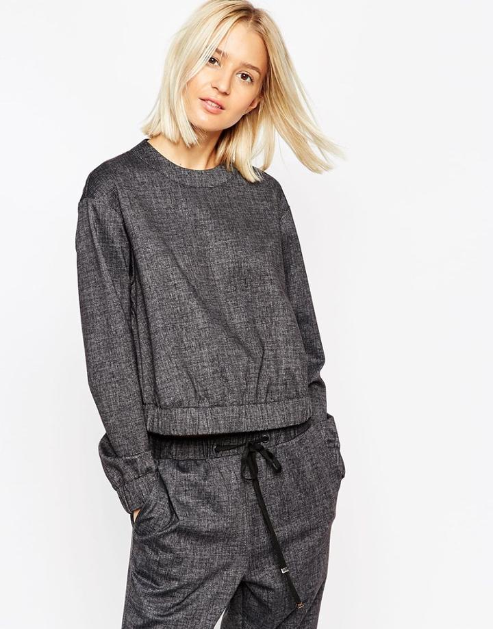Asos White Tailored Sweatshirt - Gray