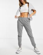 Tommy Hilfiger League Organic Cotton Blend Logo Waistband Sweatpants In Gray Heather