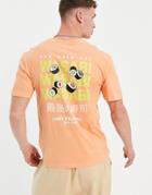Jack & Jones Originals Relaxed Fit T-shirt With Wasabi Back Print In Orange