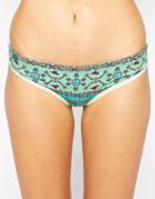Maaji Wandering Citrus Signature Cut Bikini Bottom - Multi