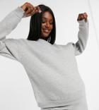 Chelsea Peers Maternity Organic Cotton Heavyweight Lounge Sweatshirt In Gray Heather-grey