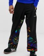 Asos 4505 Ski Pants With Tie Dye Print-black