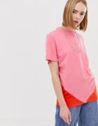 Adidas Originals Clrdo T-shirt In Pink And Orange - Pink