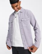 Allsaints Spotter Shirt In Lilac-purple