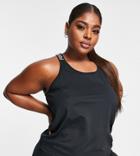 Urban Threads Plus Gym Tank Top In Black
