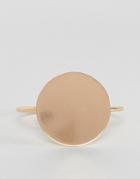 Asos Sleek Solid Circle Cuff Bracelet - Gold