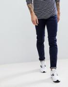 Ldn Dnm Skinny Jeans Rinse Denim Wash-navy