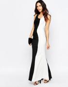 Jessica Wright Deelia Monocrome Maxi Dress - Black
