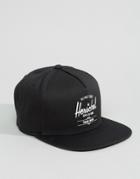 Herschel Supply Co Whaler Snapback Cap In Black - Black