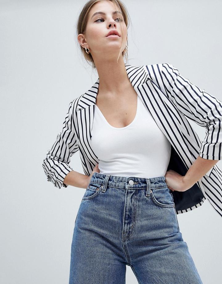 Miss Selfridge Tailored Stripe Blazer - Multi