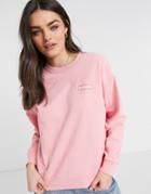 Levi's Standard Crew Neck Sweatshirt In Pink
