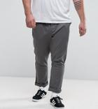 Asos Design Plus Skinny Chinos In Gray - Gray